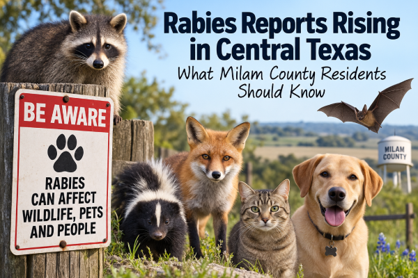 Rabies Reports Rising in Central Texas: What Milam County Residents Should Know