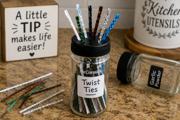 Carol’s Quick Household Tip: Save Those Appliance Twist Ties