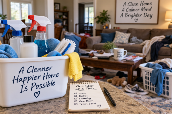 Where to Start Cleaning a Messy House When It Has Gotten Away From You