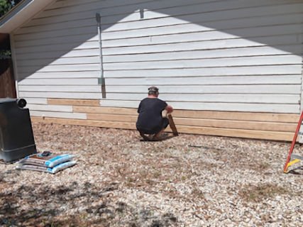 siding after